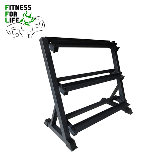 3-Tier Dumbbell Rack Multilevel Storage (10-12 pairs)