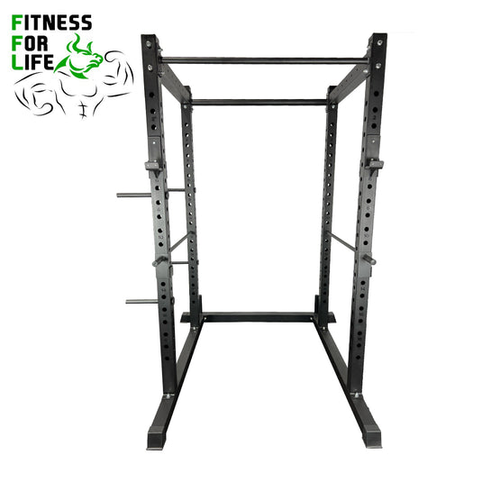 Squat Power Rack Cage 3x3 Heavy Duty Bundle (110 lb ) metal plates