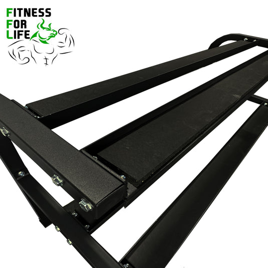 2 Tier Horizontal Heavy Duty Dumbbell Rack (15 pairs)