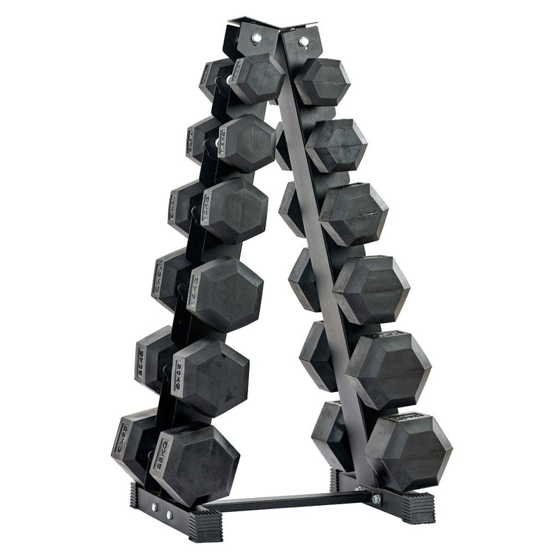 Load image into Gallery viewer, 430 lb HEX Dumbbells set + Rack
